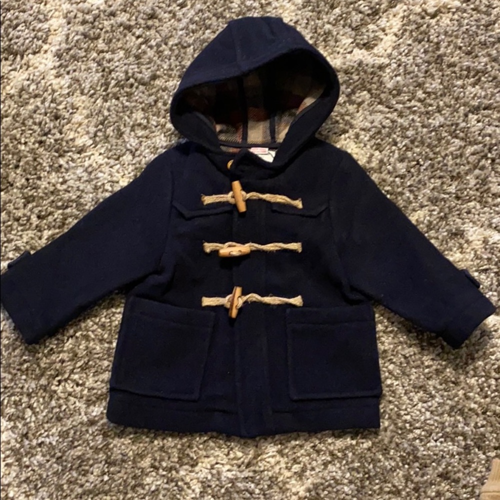 NWT Navy Blue Toddler Coat Size 12/18 Months.